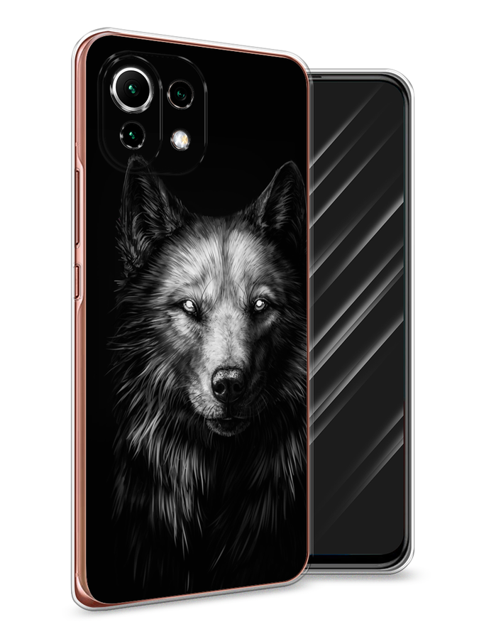 

Чехол Awog на Xiaomi Mi 11 Lite/5G NE "Волк черно белый", Разноцветный, 311750-1
