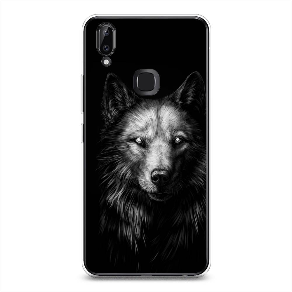 

Чехол Awog на Vivo Y85/V9 "Волк черно белый", Разноцветный, 260350-1