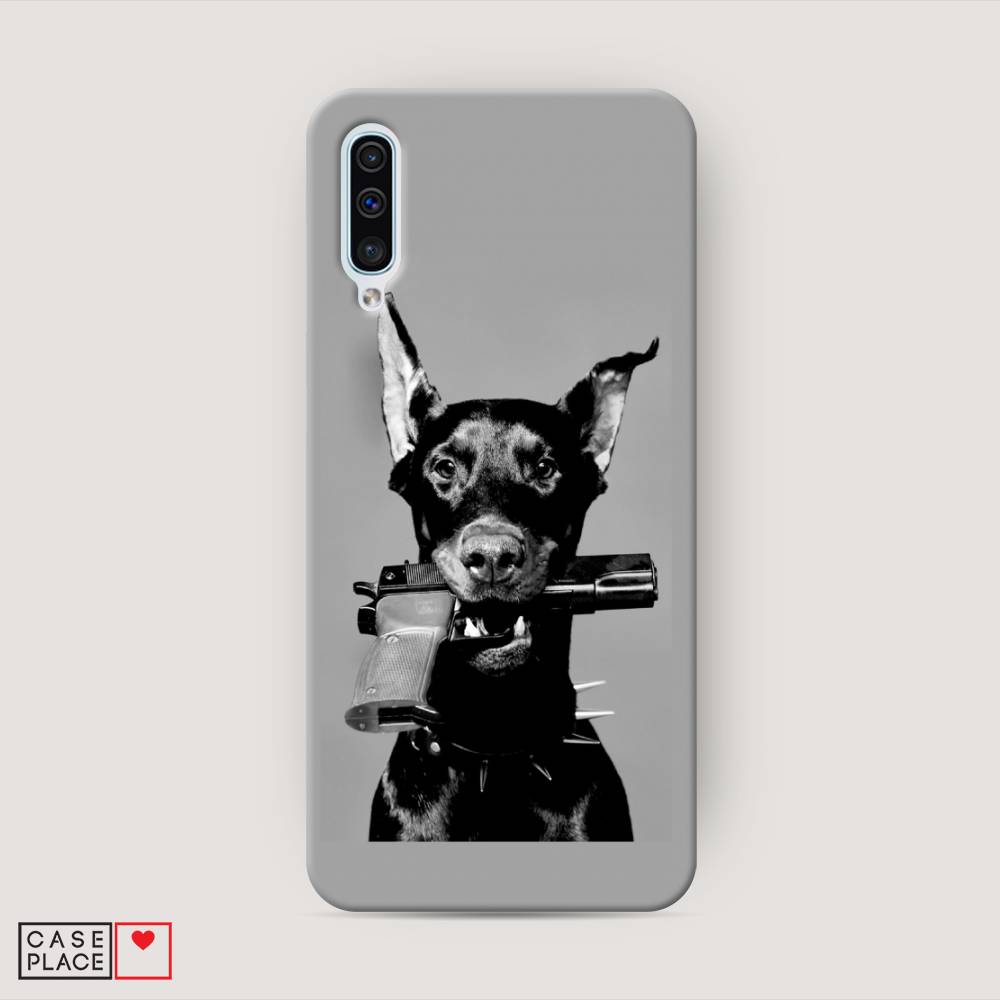

Пластиковый чехол "Доберман" на Samsung Galaxy A50, Доберман