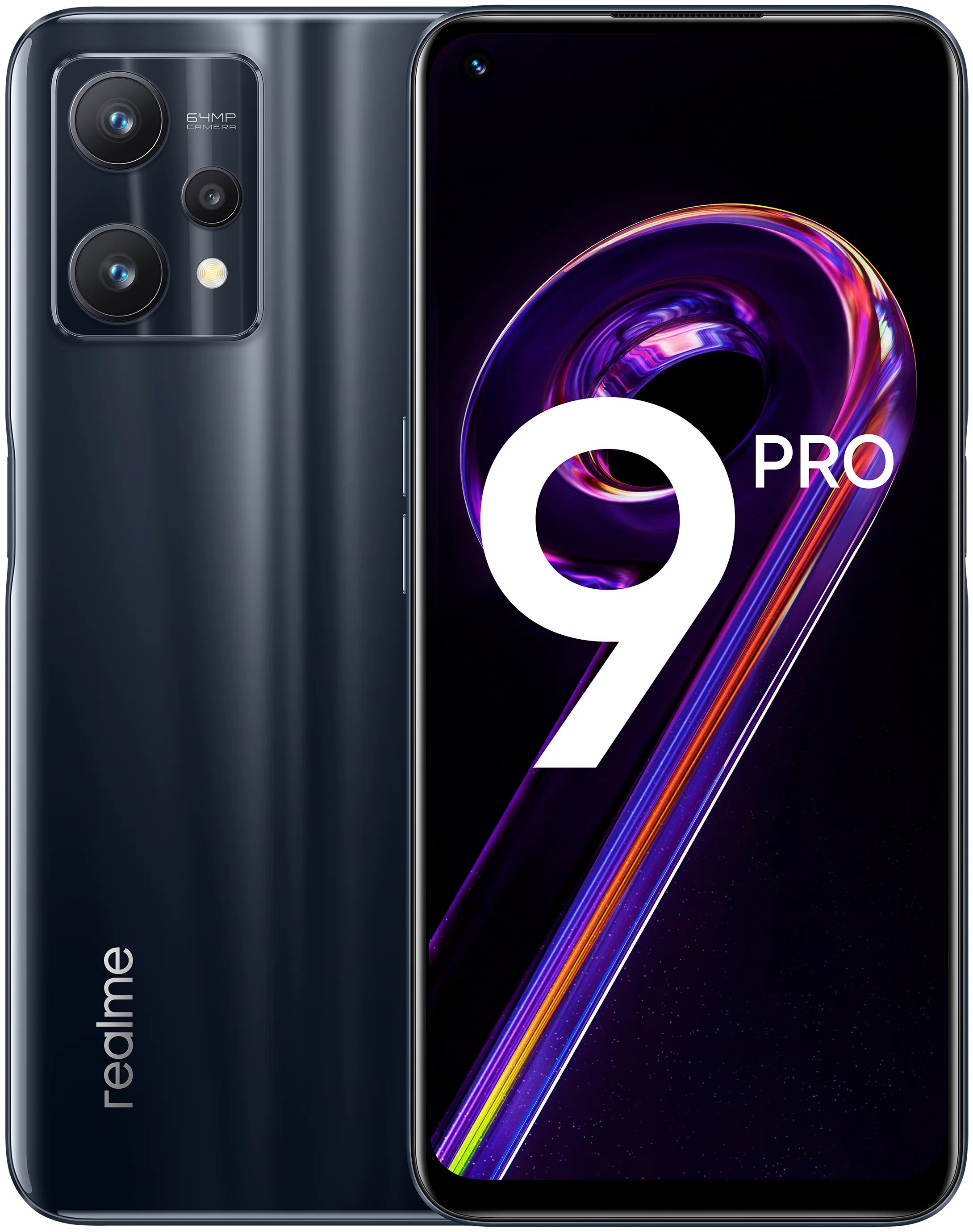 

Смартфон Realme 9 Pro 8/128GB Midnight Black (Global), 9 Pro 8/128GB Global Midnight Black (Черный)