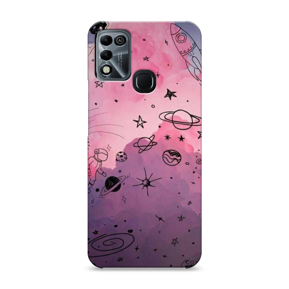 

Пластиковый чехол "Радуга планет 3" на Infinix HOT 11 Play, 3100820-3