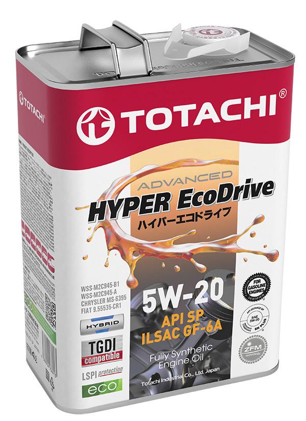 

Моторное масло TOTACHI синтетическое 5W20 Hyper Ecodrive Sp/Rc/Gf-6A 4л