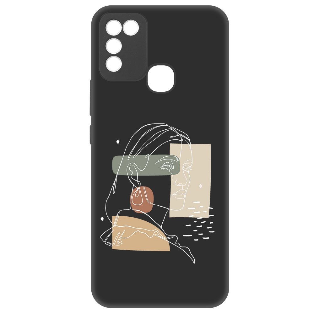 фото Чехол-накладка krutoff soft case уверенность для infinix hot 10 play черный