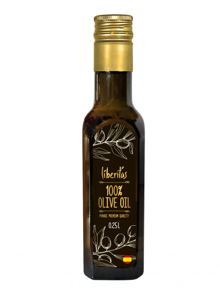 Оливковое масло рафинированное Liberitas Блэк Pomace Premium Quality 0,25л ст/б