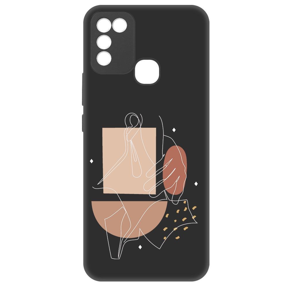 

Чехол-накладка Krutoff Soft Case Изящность для INFINIX Hot 10 Play черный