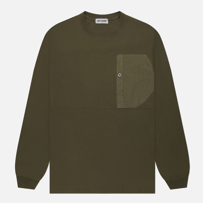 

Мужской лонгслив Left Hand Sportswear Pocket оливковый, Размер L, Хаки, Pocket