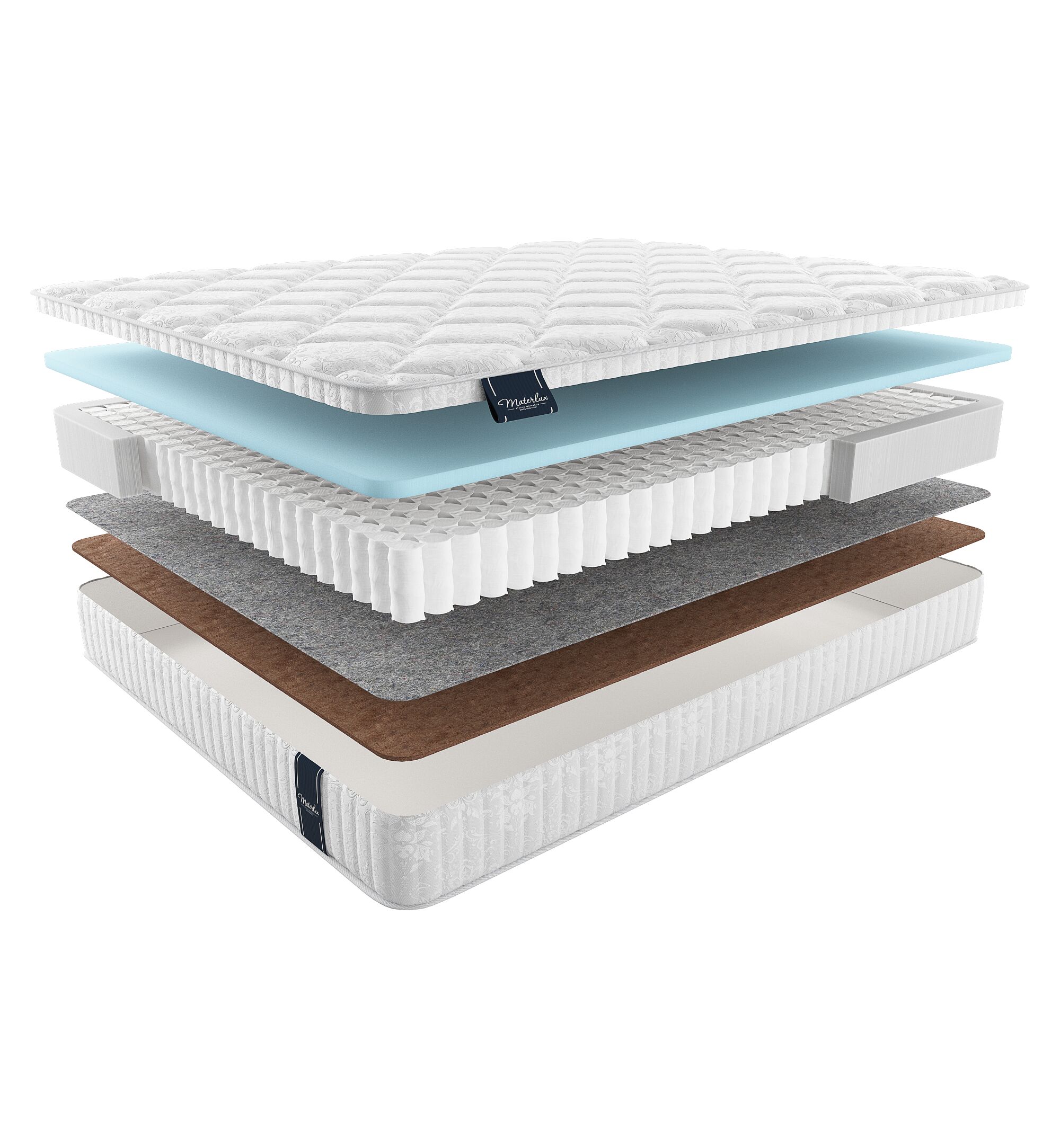 

Матрас Materlux Light Meranges 155х205, Бежевый;белый;серый;серебристый, Meranges