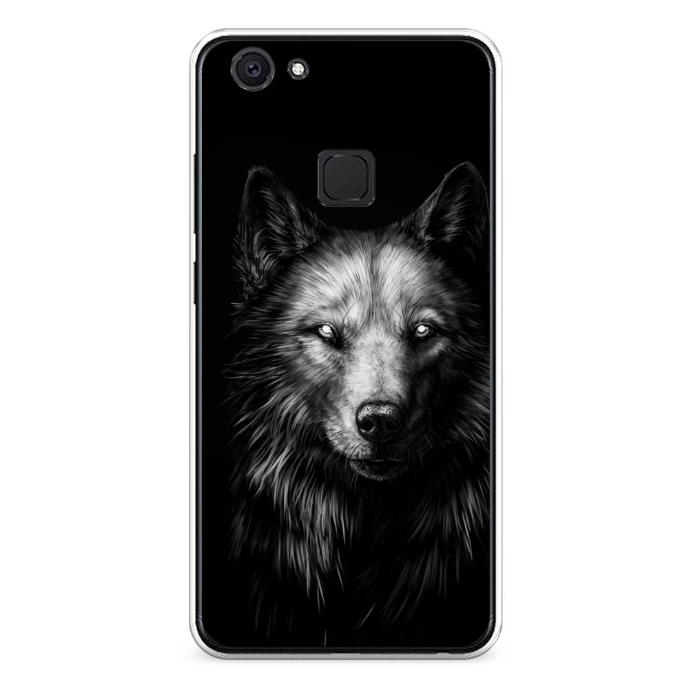 

Чехол Awog на Vivo V7 "Волк черно белый", Разноцветный, 260450-1