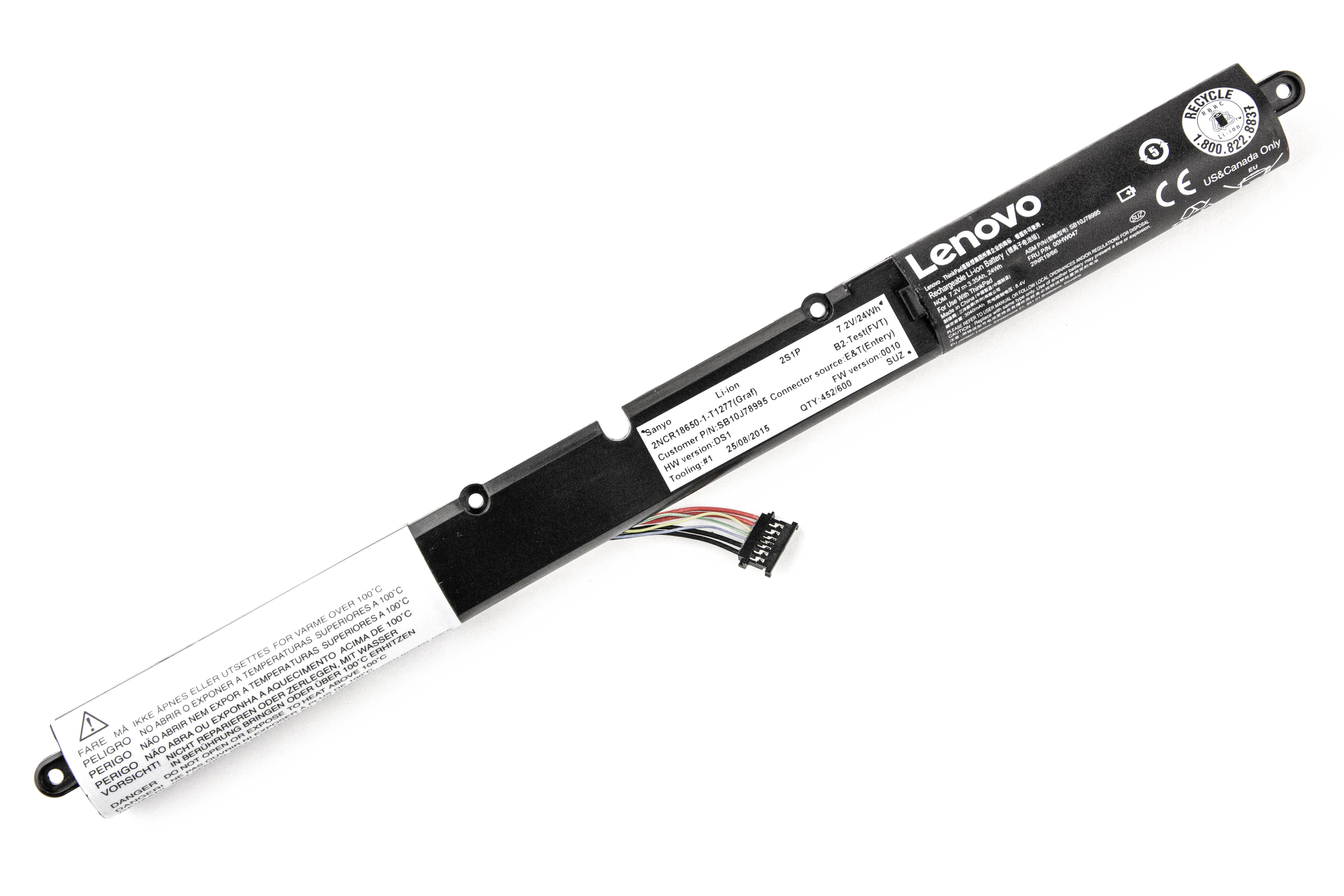 

Аккумулятор для ноутбука Lenovo ThinkPad 00HW047 00HW048 (7.2V 3350mAh) ORG