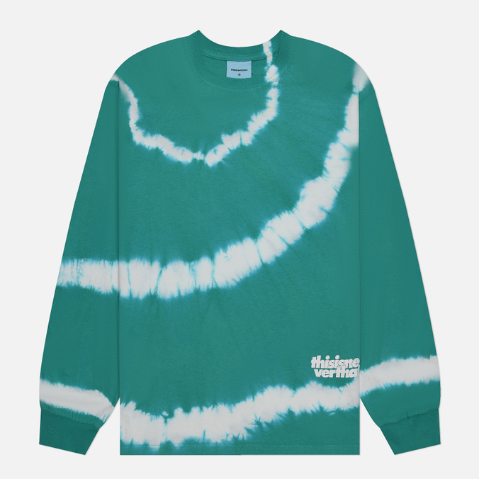 

Мужской лонгслив thisisneverthat Tie Dye зелёный, Размер L, Tie Dye