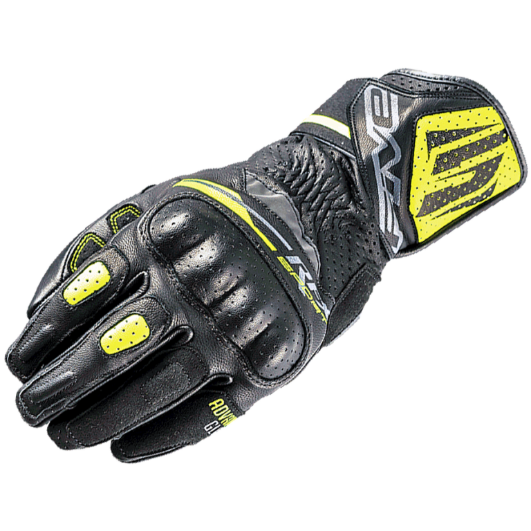 Перчатки FIVE, RFX SPORT, black/fluo yell, 10/L