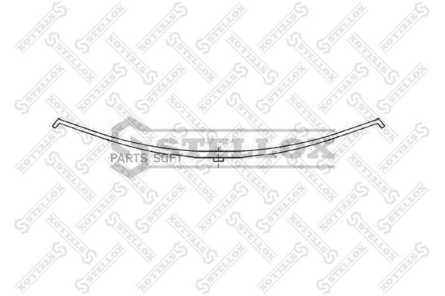 

STELLOX 8455633SX 84-55633-SX_рессора однолист. 1 38х75x38 577+577 Fruehauf 1шт