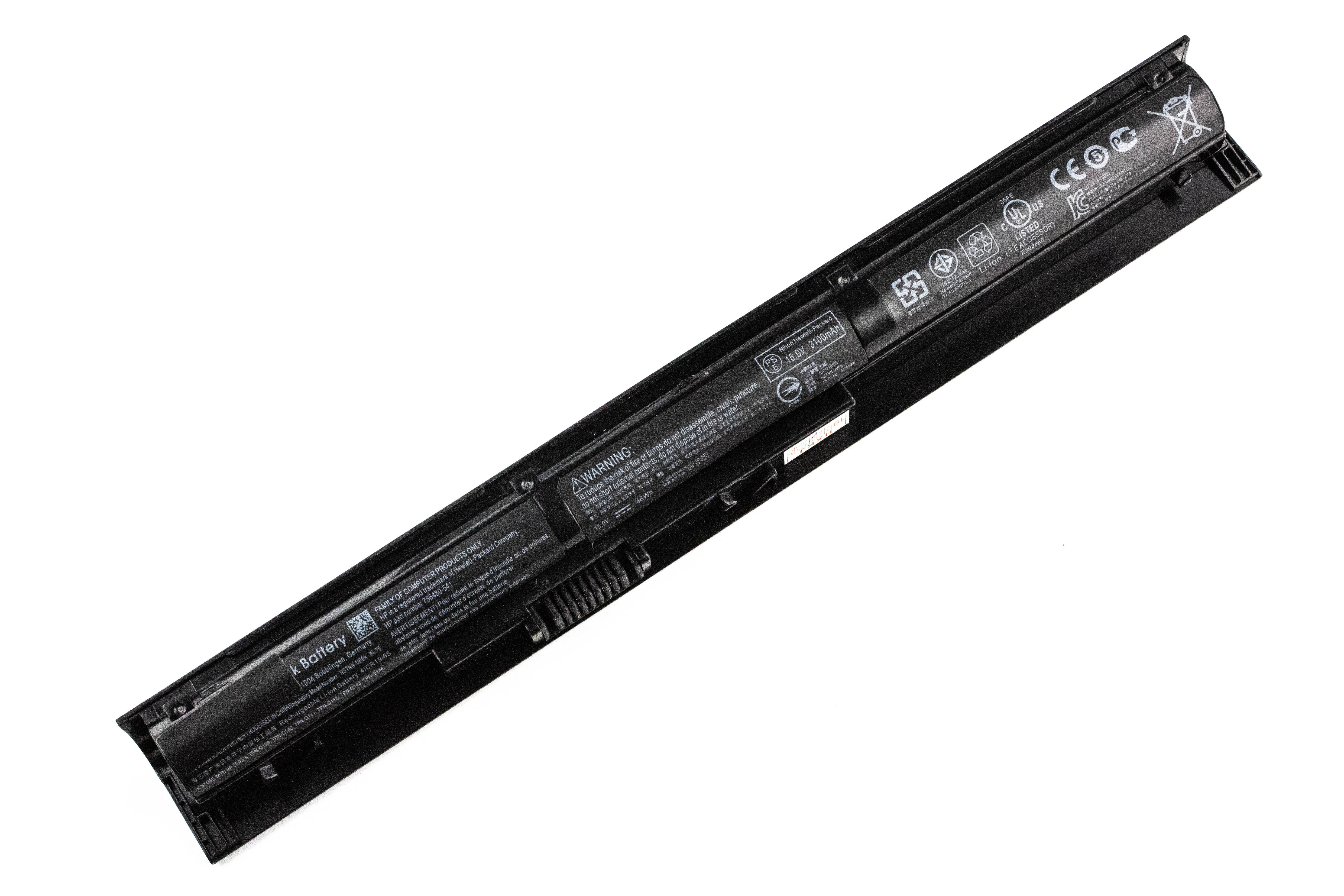 

Аккумулятор для ноутбука HP 14-v 15-k 17-x ORG (14.8V 2200mAh) VI04 TPN-Q144 TPN-Q140