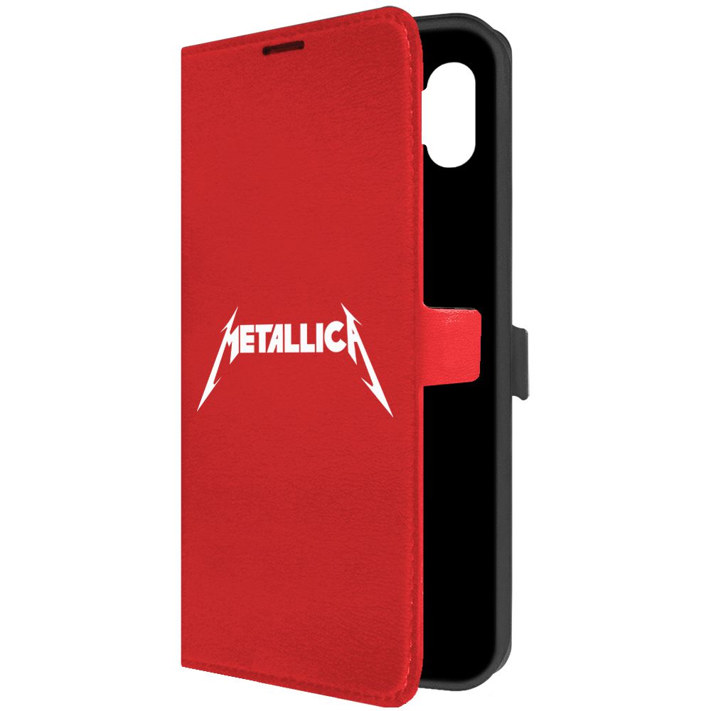 

Чехол-книжка Krutoff Eco Book для Samsung Galaxy M04 Metallica красный