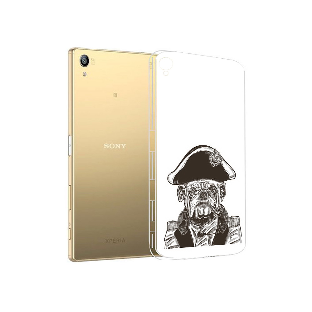 

Чехол MyPads Tocco для Sony Xperia Z5 Premium мопс генерал (PT23243.222.483), Прозрачный, Tocco