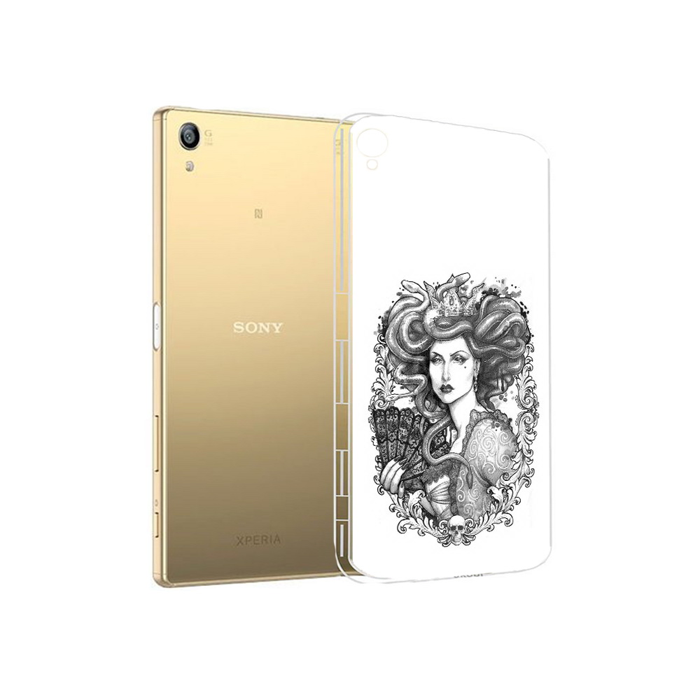 

Чехол MyPads Tocco для Sony Xperia Z5 Premium медуза черно белый (PT23243.222.472), Прозрачный, Tocco