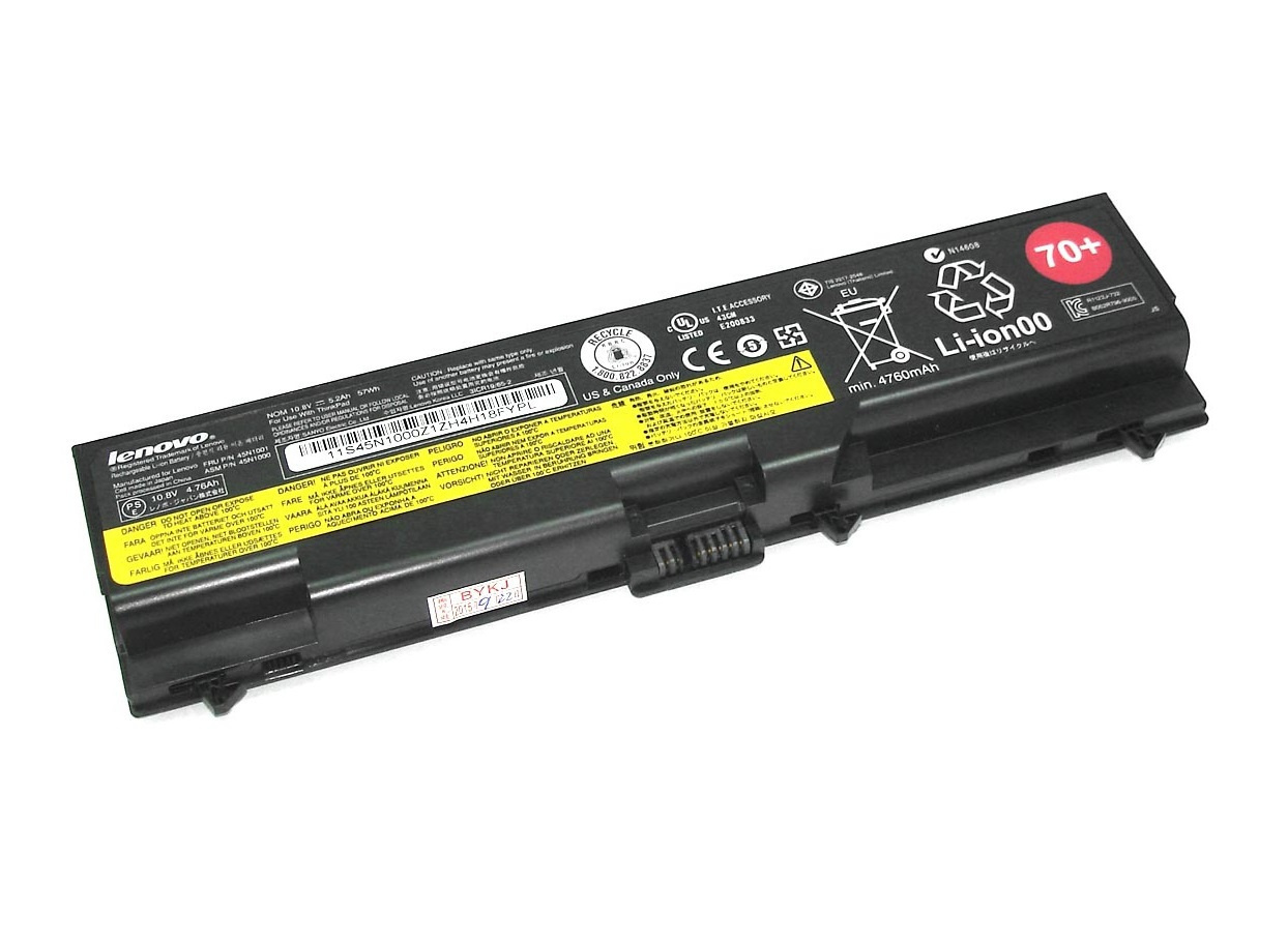 

Аккумулятор для ноутбука Lenovo T430 T530 L530 70+ (10.8V 4760mAh) ORG 45N1106