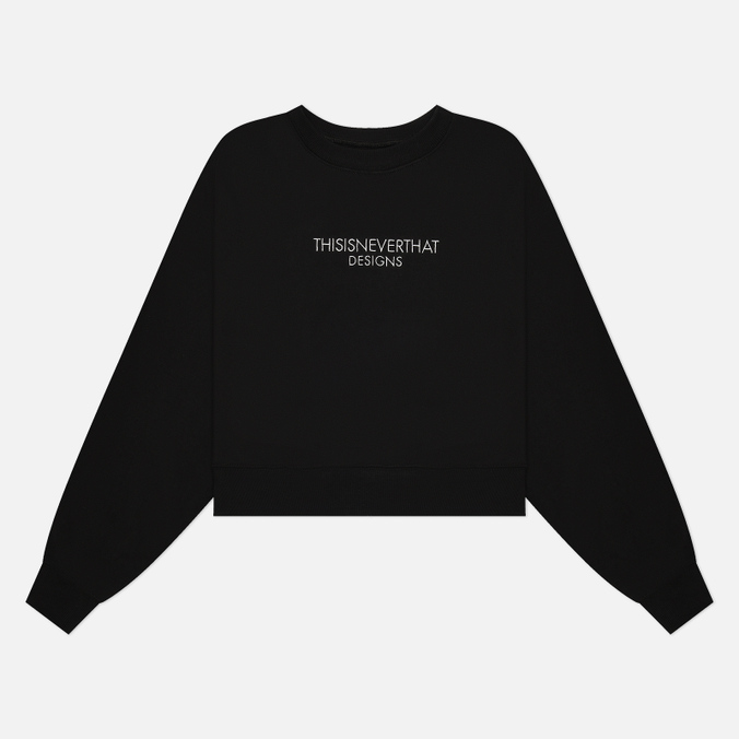 

Женская толстовка thisisneverthat FR-Logo Crew Neck чёрный, Размер S, Черный, FR-Logo Crew Neck