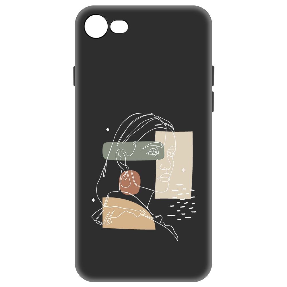 

Чехол-накладка Krutoff Soft Case Уверенность для iPhone SE 2020 черный
