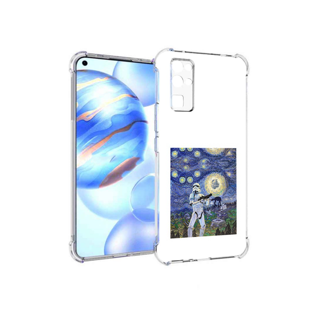 

Чехол MyPads Tocco для Honor 30 star wars звездная ночь (PT147988.19.23), Прозрачный, Tocco