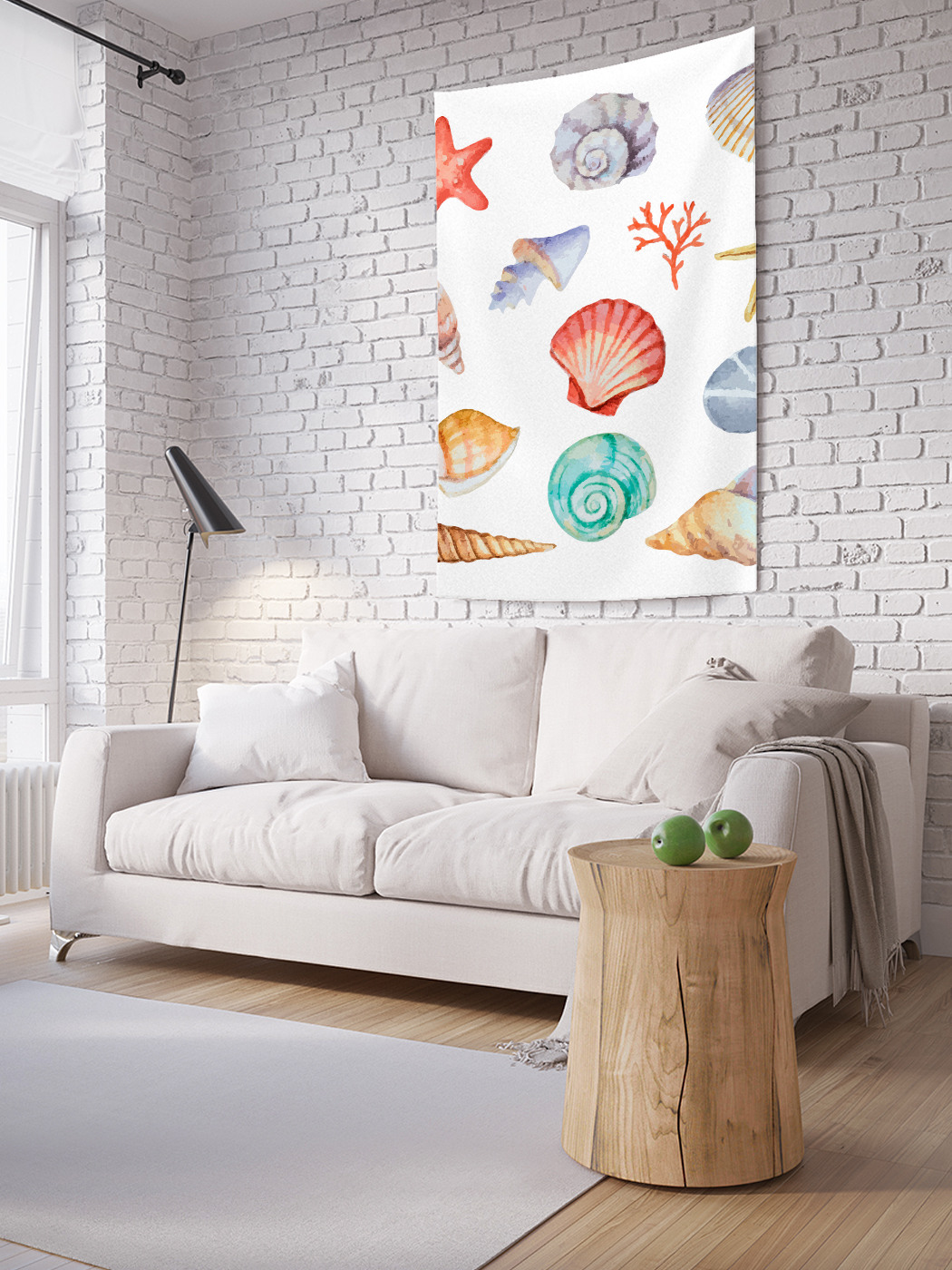 

Вертикальное фотопанно на стену JoyArty Фигурные ракушки 150x200 см, Фигурные ракушки