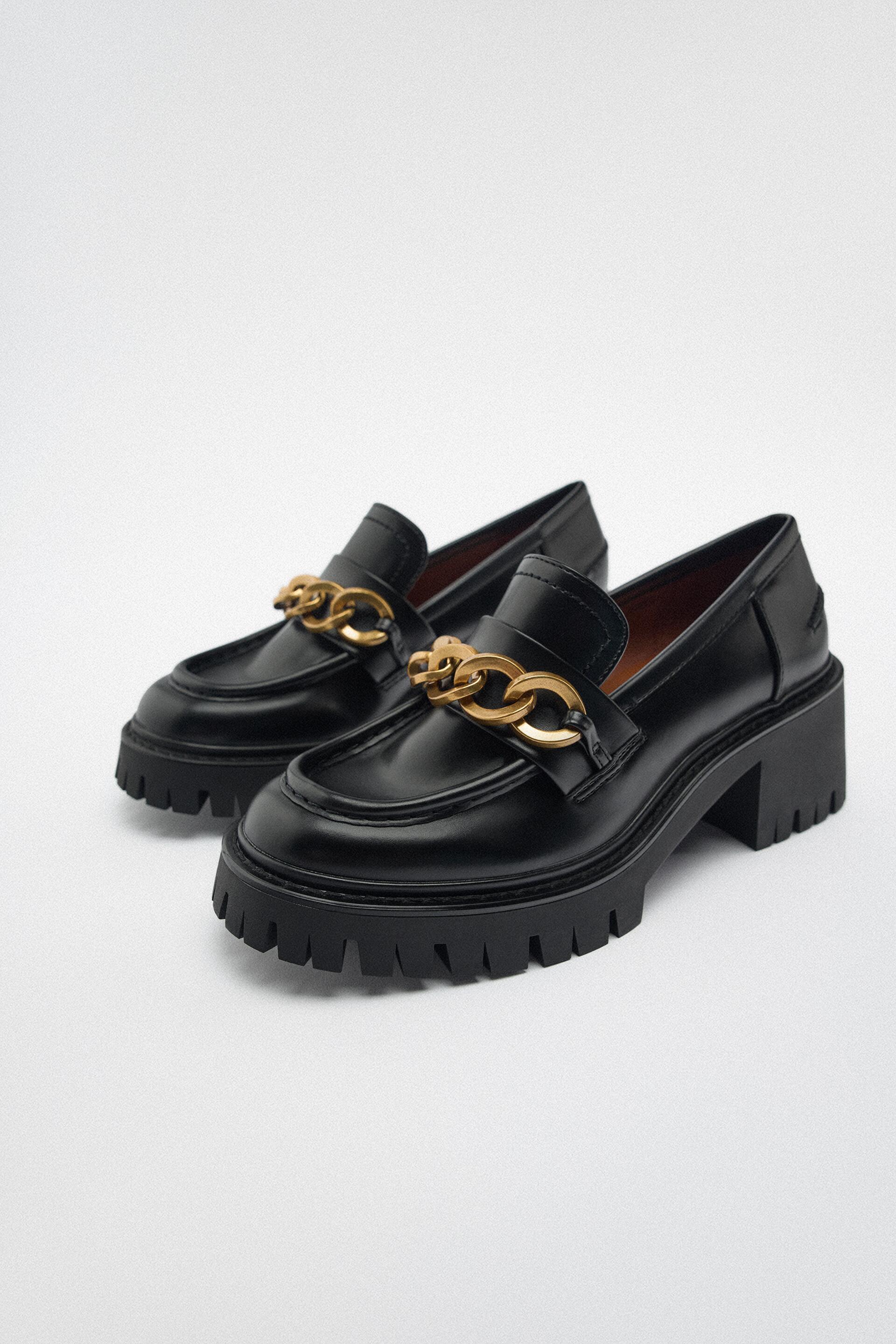 

Лоферы женские ZARA 11502010 черные 37 RU (доставка из-за рубежа), 11502010