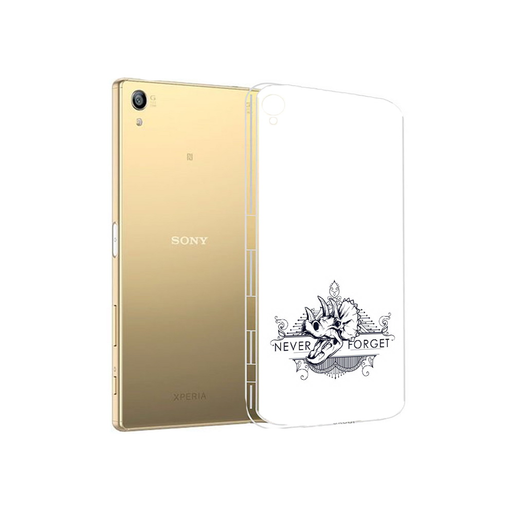 

Чехол MyPads Tocco для Sony Xperia Z5 Premium логотип носорога никогда не забуду, Прозрачный, Tocco