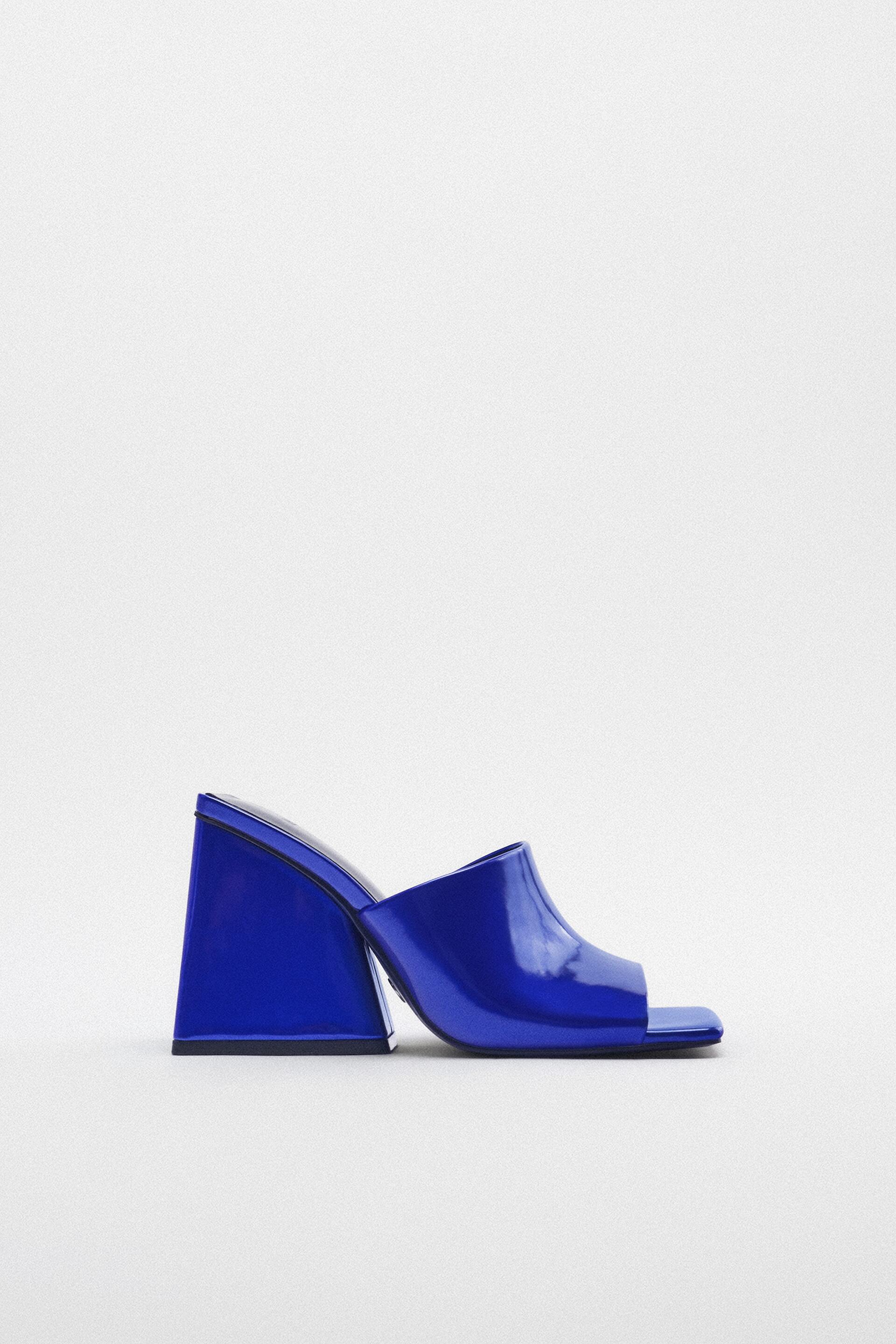 

Шлепанцы женские ZARA 11348010 синие 37 RU (доставка из-за рубежа), 11348010