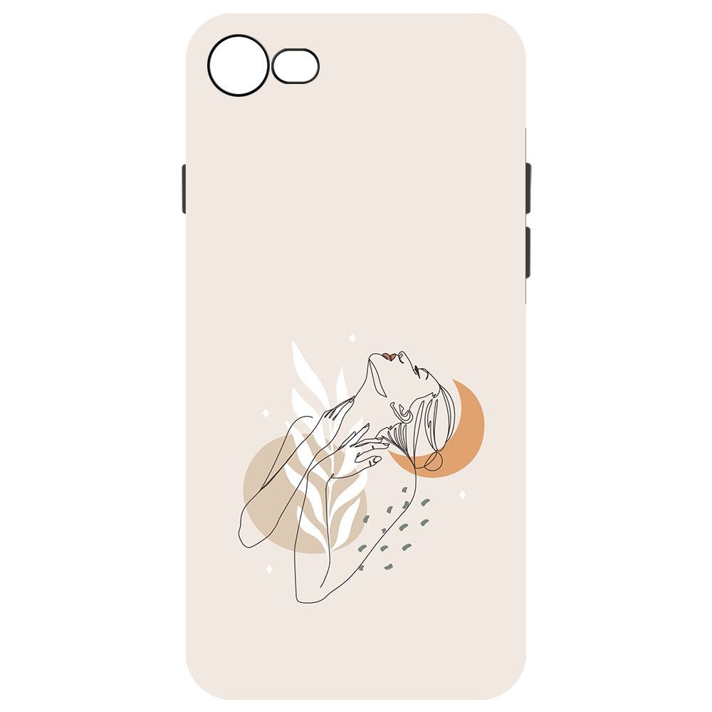 

Чехол-накладка Krutoff Soft Case Женственность для iPhone SE 2020 черный