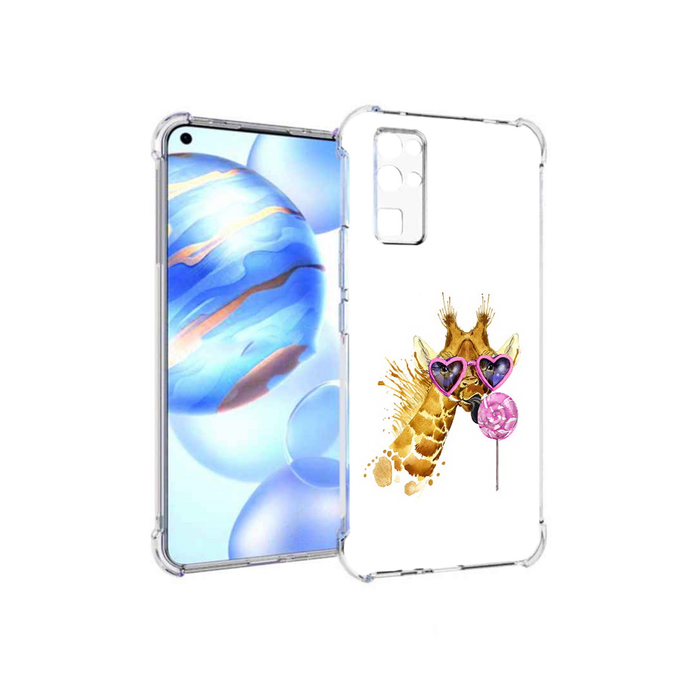 

Чехол MyPads Tocco для Honor 30 акварельный жираф (PT147988.19.217), Прозрачный, Tocco