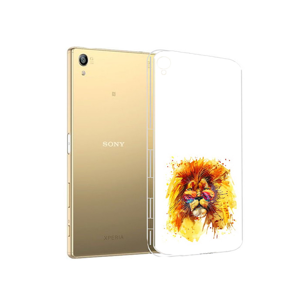 

Чехол MyPads Tocco для Sony Xperia Z5 Premium лев в очках (PT23243.222.436), Прозрачный, Tocco