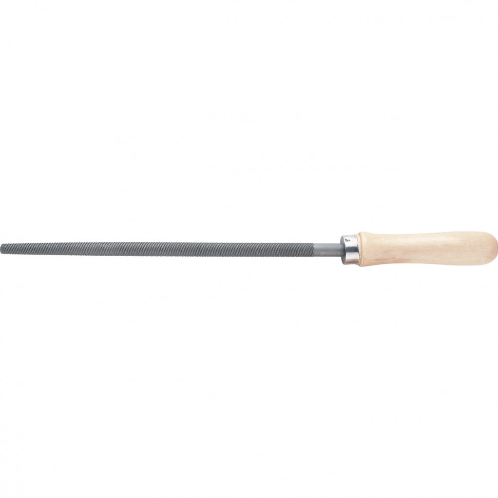 фото Сибртех напильник круглый, 300 мм, деревянная ручка сибртех
