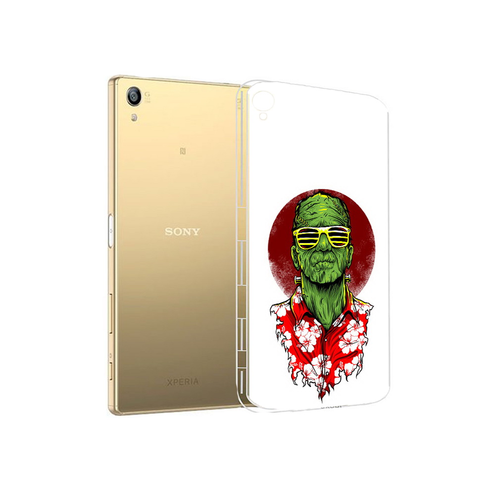 

Чехол MyPads Tocco для Sony Xperia Z5 Premium крутой зеленый мужчина в очках, Прозрачный, Tocco