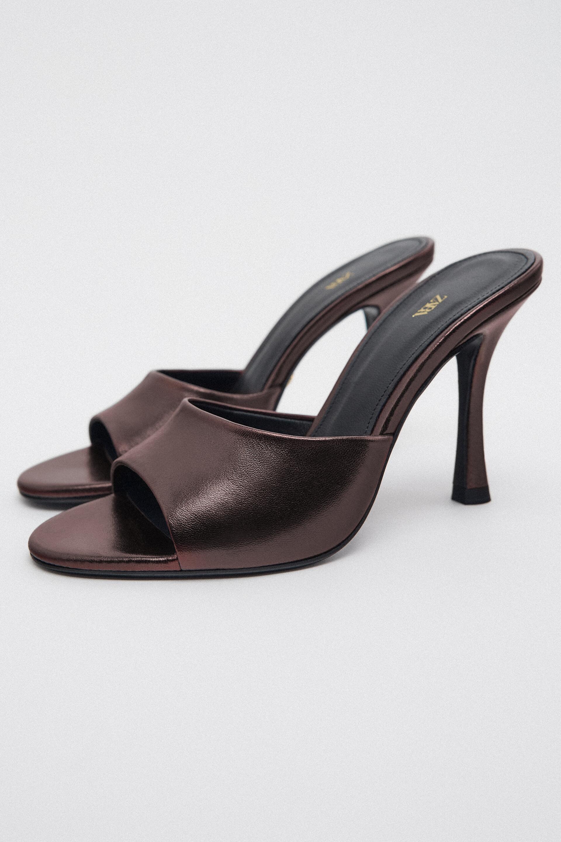 

Сабо женские ZARA 11325110 коричневые 37 RU (доставка из-за рубежа), 11325110