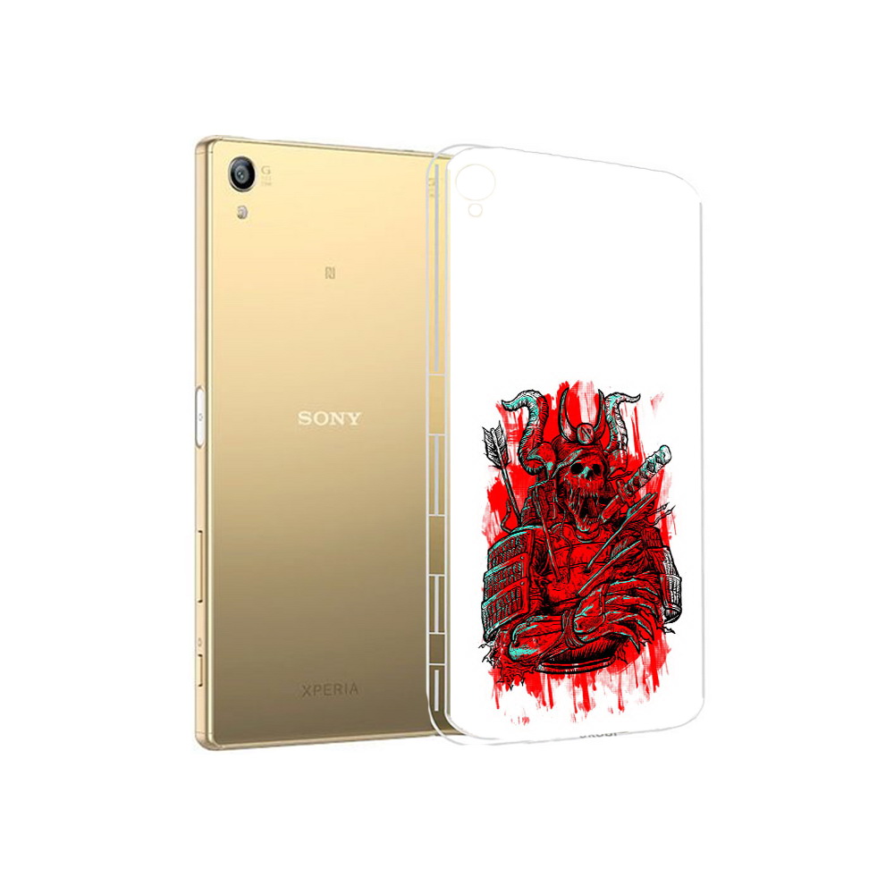 

Чехол MyPads Tocco для Sony Xperia Z5 Premium красный скелет воин (PT23243.222.413), Прозрачный, Tocco