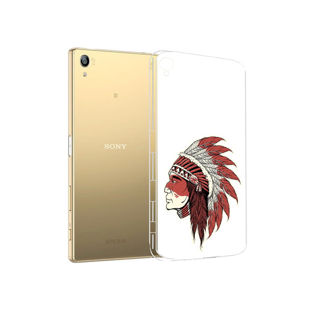 

Чехол MyPads Tocco для Sony Xperia Z5 Premium красный индеец (PT23243.222.411), Прозрачный, Tocco