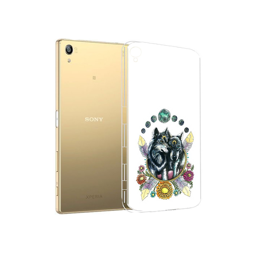 

Чехол MyPads Tocco для Sony Xperia Z5 Premium красивые волки абстракция (PT23243.222.408), Прозрачный, Tocco