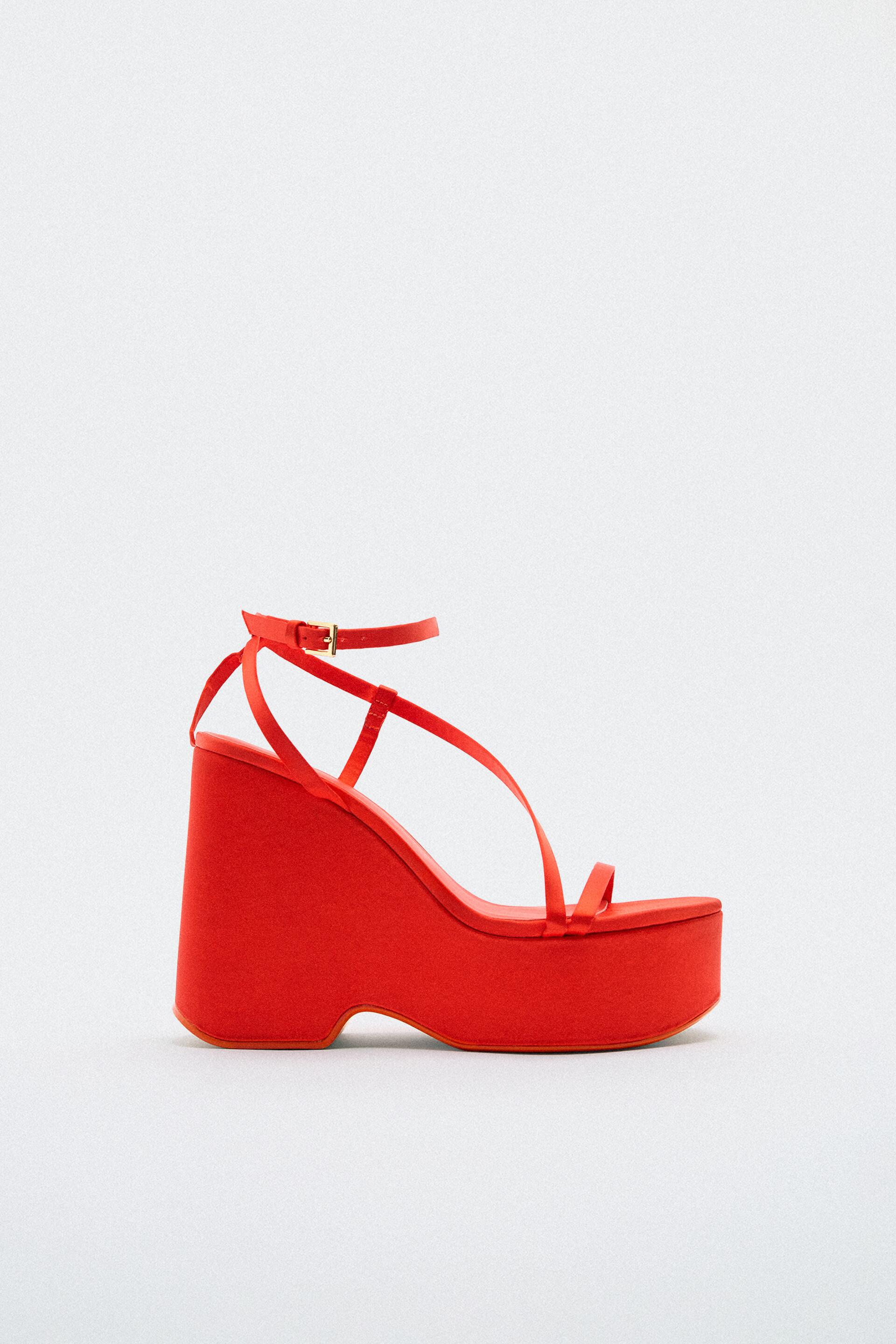 

Босоножки женские ZARA 11315010 красные 40 RU (доставка из-за рубежа), 11315010