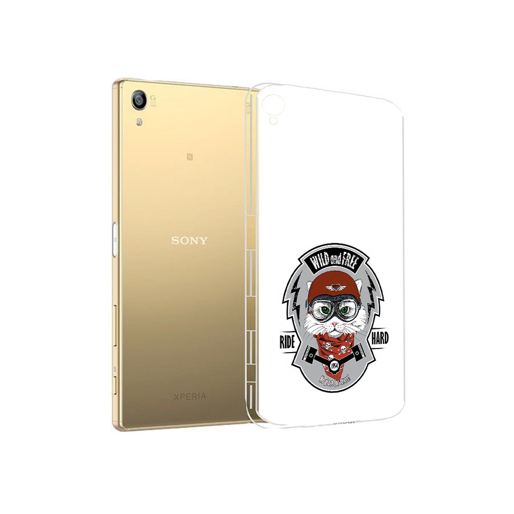 

Чехол MyPads Tocco для Sony Xperia Z5 Premium кошка в шлеме (PT23243.222.404), Прозрачный, Tocco