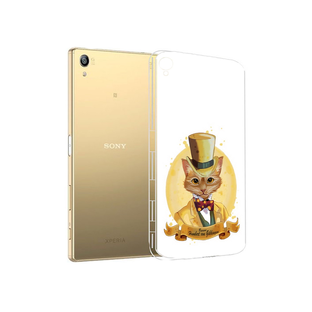 

Чехол MyPads Tocco для Sony Xperia Z5 Premium кот юрист (PT23243.222.401), Прозрачный, Tocco