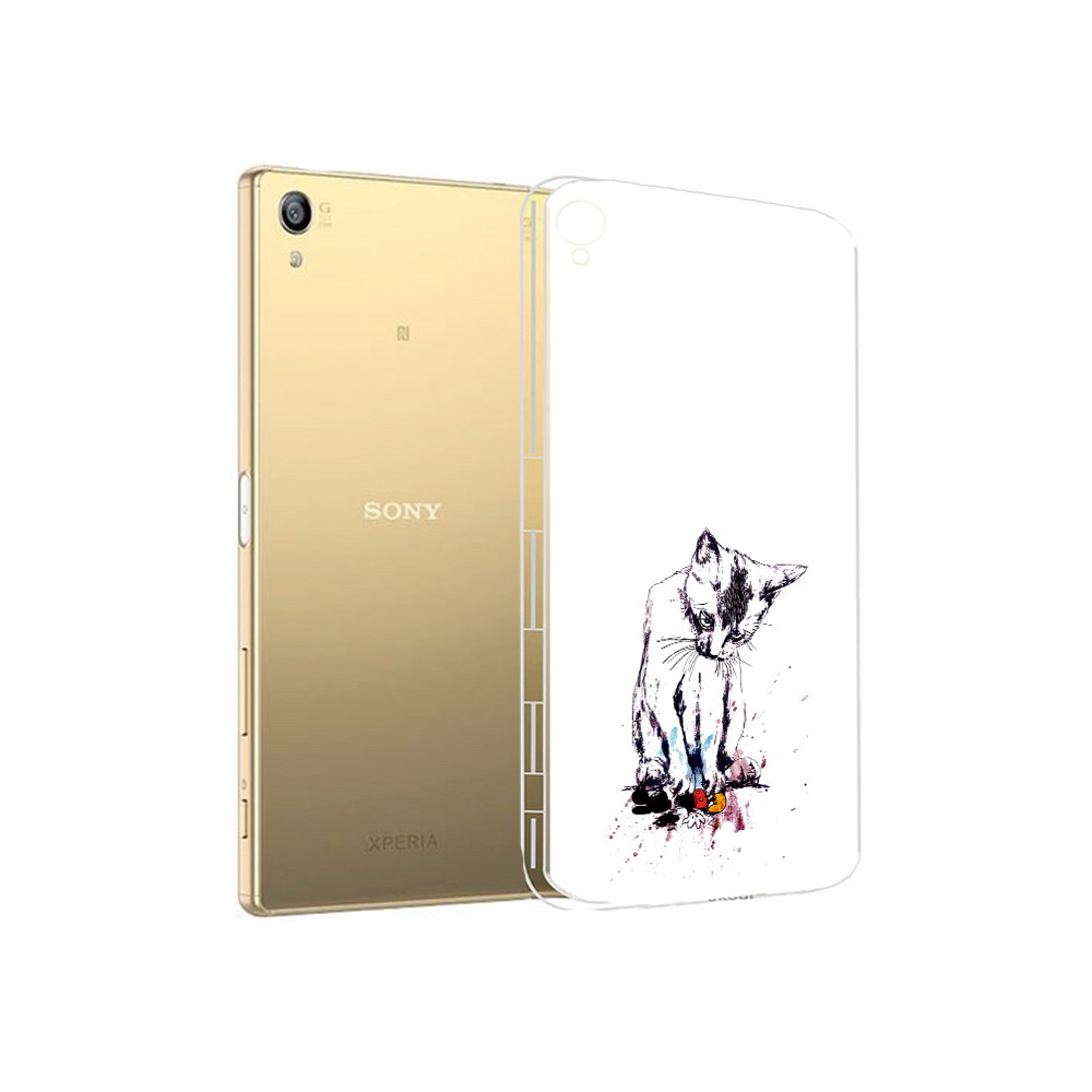 

Чехол MyPads Tocco для Sony Xperia Z5 Premium кот и микки (PT23243.222.399), Прозрачный, Tocco