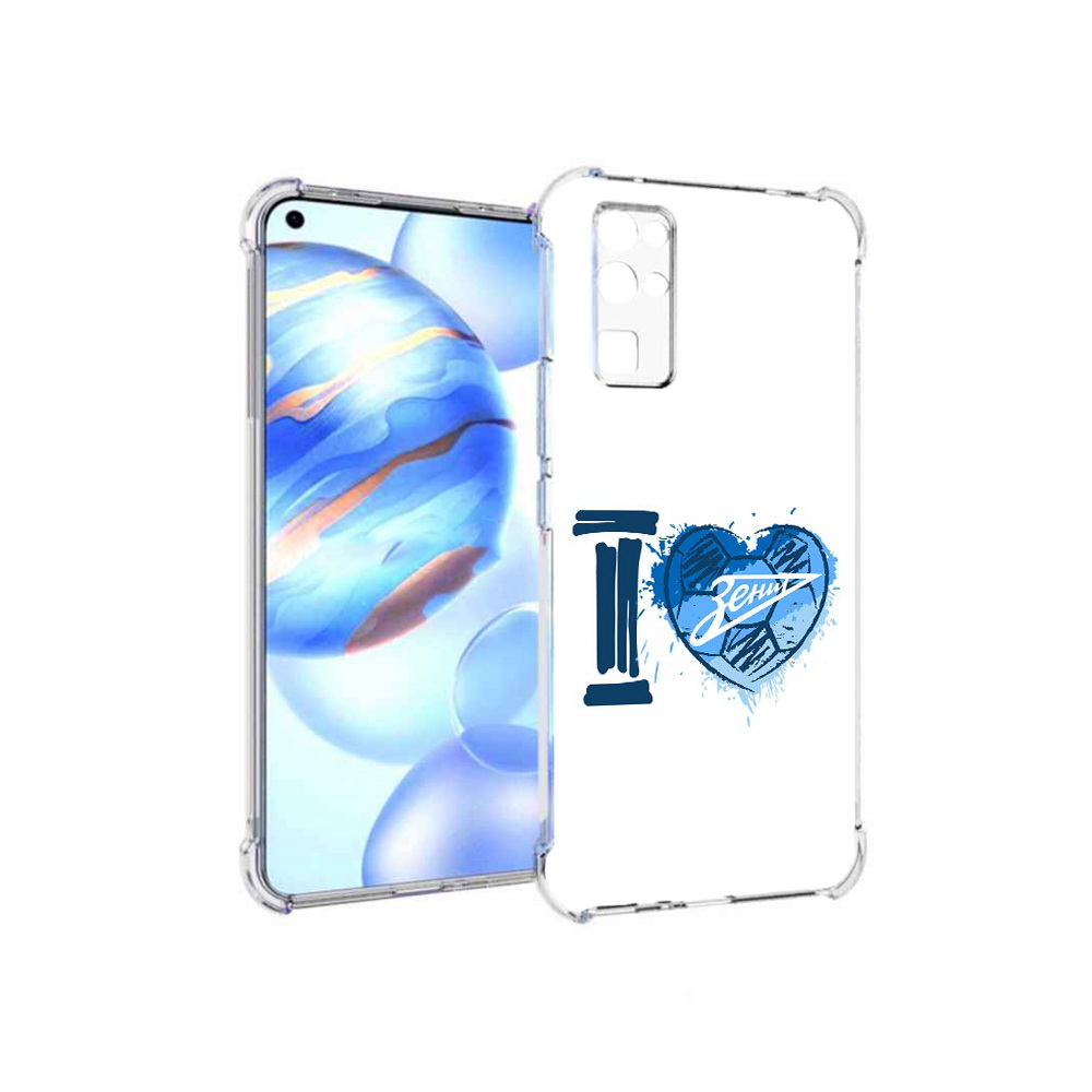 

Чехол MyPads Tocco для Honor 30 ФК я люблю зенит (PT147988.19.186), Прозрачный, Tocco