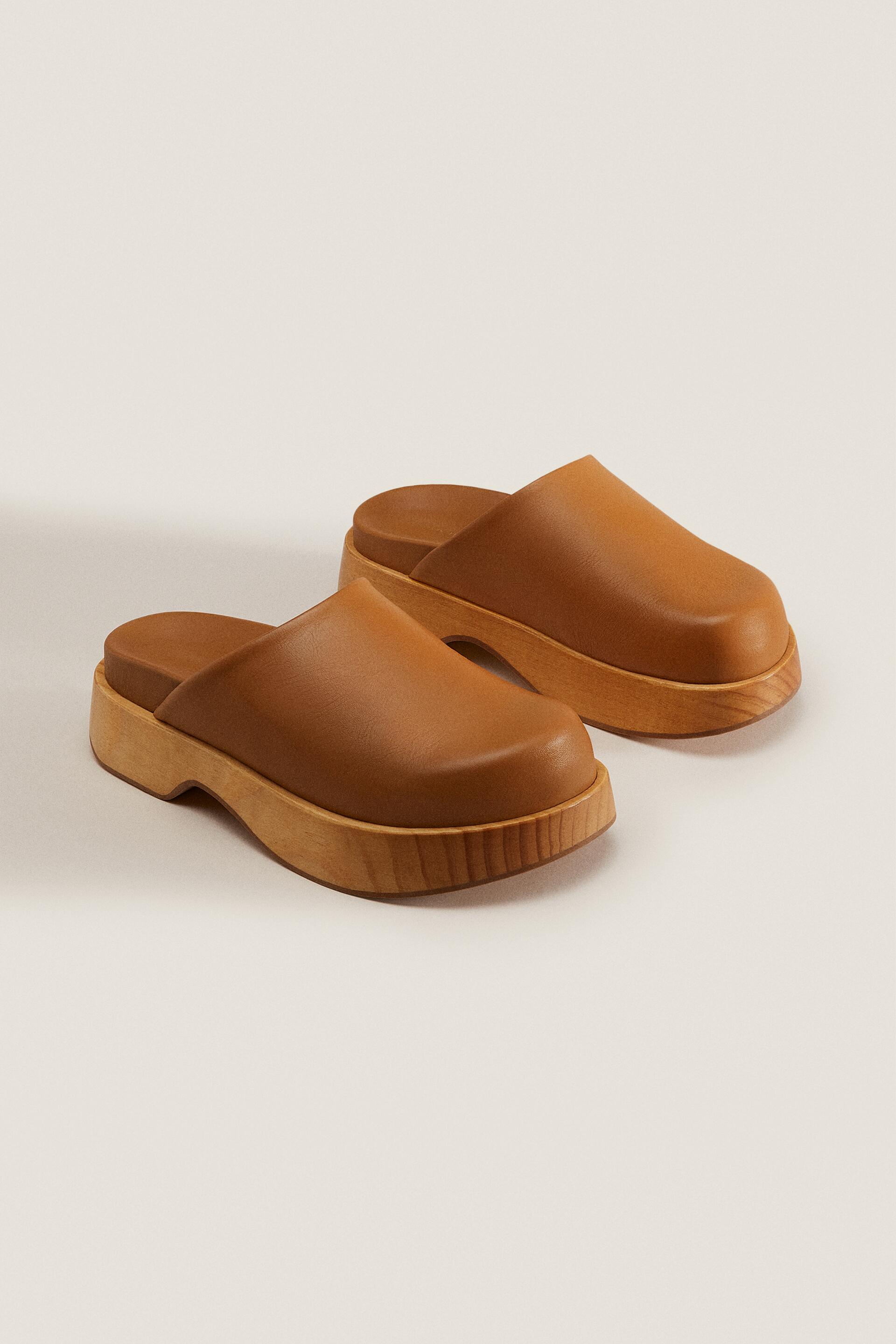 

Шлепанцы женские ZARA 184855 коричневые 35 RU (доставка из-за рубежа), 184855