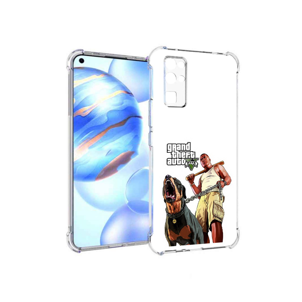

Чехол MyPads Tocco для Honor 30 GTA грозная собака (PT147988.19.18), Прозрачный, Tocco