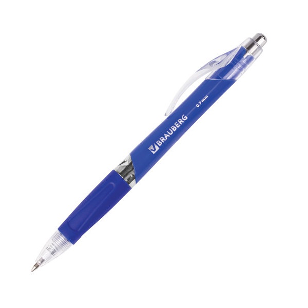 

Ручка шариковая автоматическая с грипом BRAUBERG Rave 24 шт 24 шт