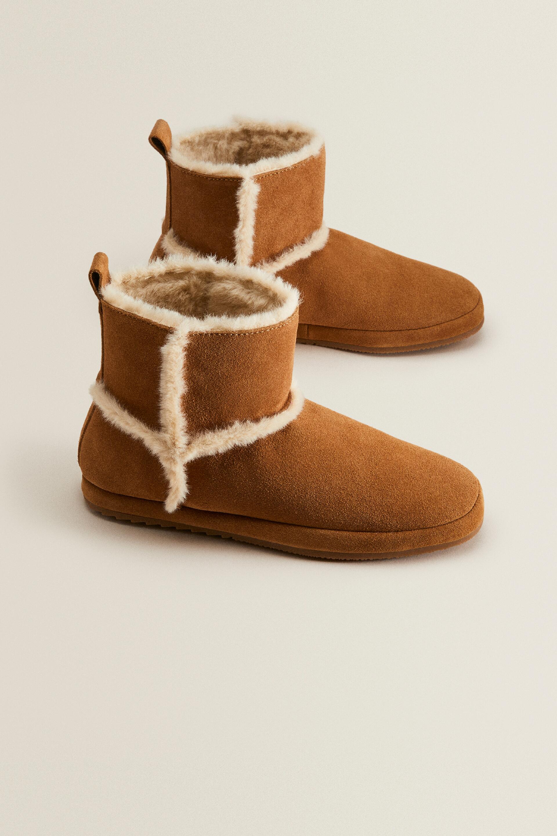 

Угги женские ZARA 11219800 коричневые 36 RU (доставка из-за рубежа), 11219800