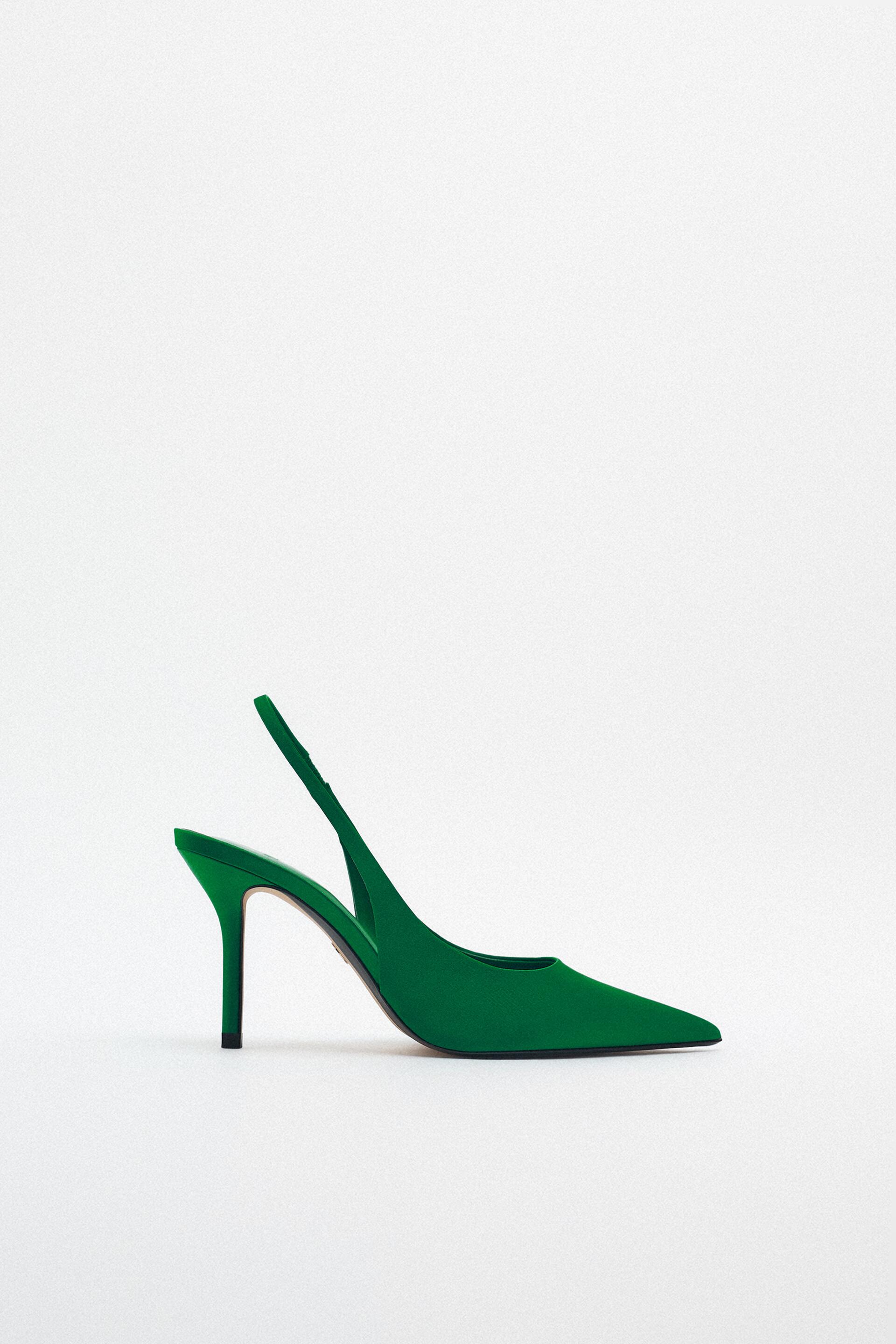 

Туфли женские ZARA 11218010 зеленые 36 RU (доставка из-за рубежа), 11218010