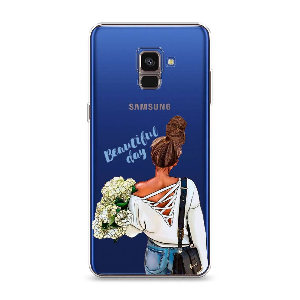 фото Силиконовый чехол "beautiful day vector" на samsung galaxy a8 2018 awog