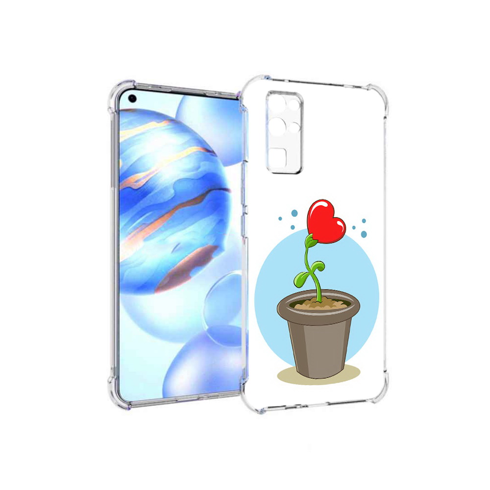 

Чехол MyPads Tocco для Honor 30 Растение любви 14 февраля (PT147988.19.145), Прозрачный, Tocco