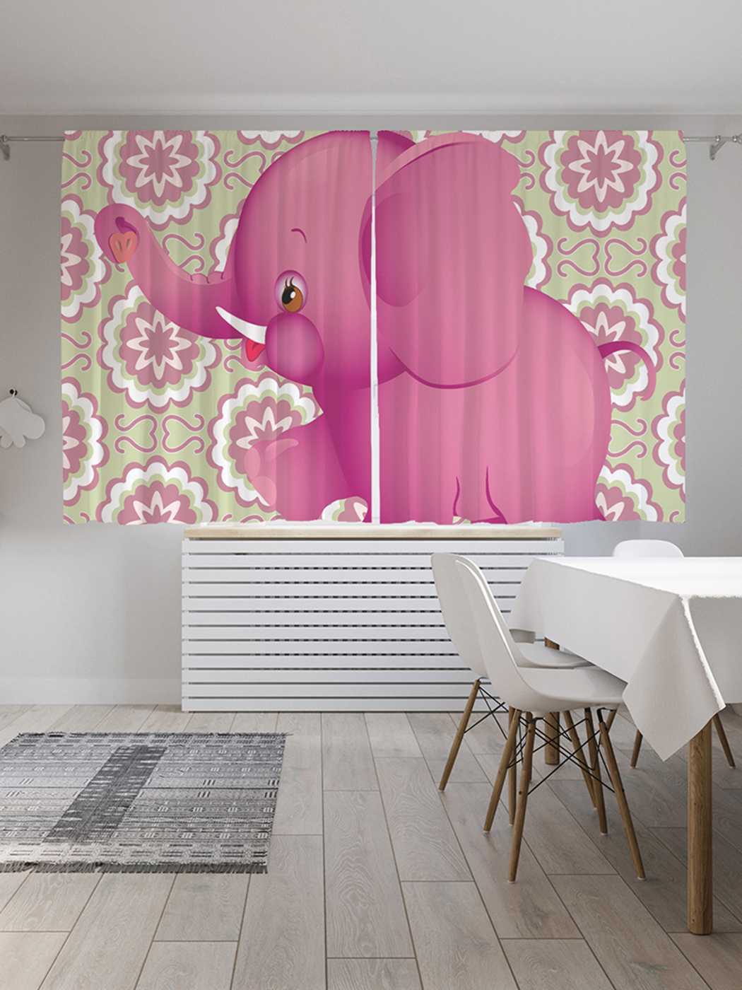 

Классические шторы JoyArty "Полевой слоник", серия Oxford DeLux, 2 полотна 145x180 см, Полевой слоник